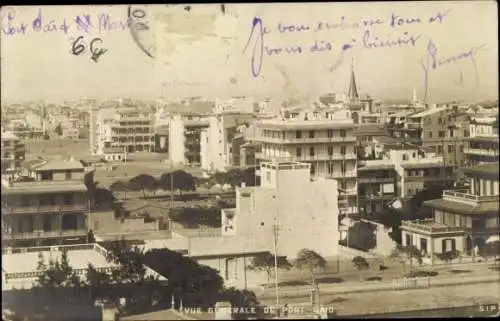 Ak Port Said Ägypten, Gesamtansicht