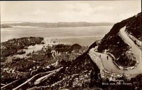 Ak Bergen Norwegen, Panorama, Schären, Fjord