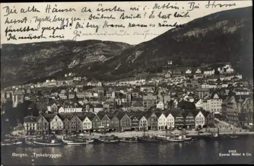 Ak Bergen Norwegen, Tyskebryggen