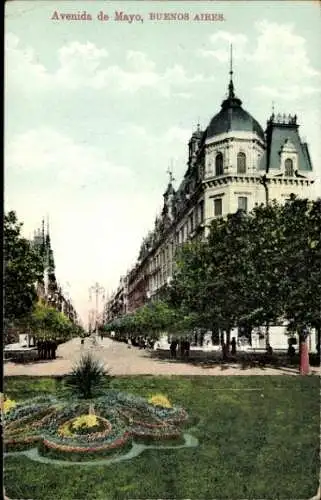 Ak Buenos Aires Argentinien, Avenida de Mayo