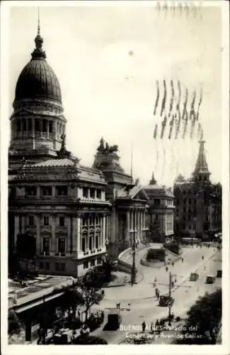 Ak Buenos Aires Argentinien, Palacio de Congreso, Avenida Callao