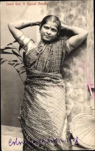Ak Ceylon Sri Lanka, Tamil Girl