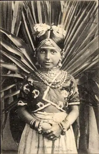 Ak Ceylon Sri Lanka, Jaffna Tamil Child