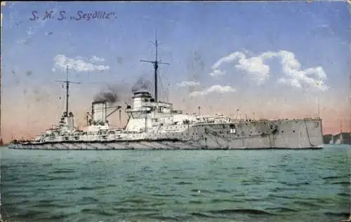 Ak Deutsches Kriegsschiff SMS Seydlitz, Kaiserliche Marine