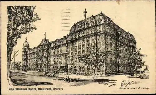 Künstler Ak Montreal Quebec Kanada, Windsor Hotel