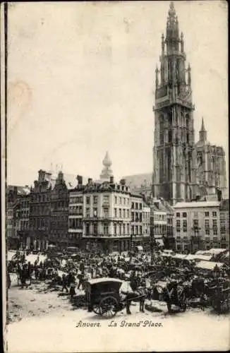 Ak Antwerpen Antwerpen Flandern, Grand Place