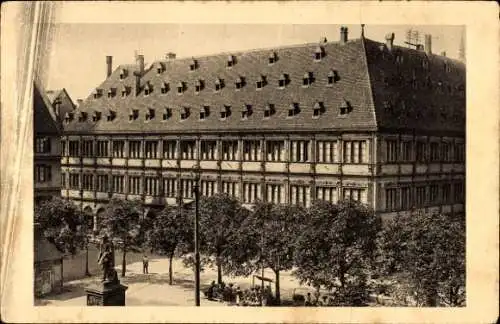 Ak Strasbourg CPA 67, Hotel du Commerce, Monument Gutenberg