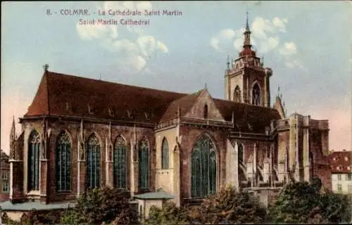 Ak Colmar Elsaß Haut Rhin, La Cathedrale Saint-Martin