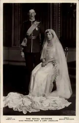 Ak Hochzeit von Prinzessin Mary und Lord Lascelles
