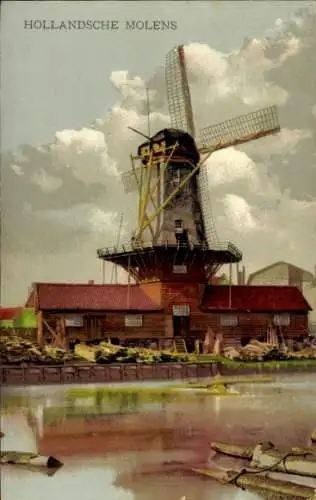 Ak Niederlande, Windmühle