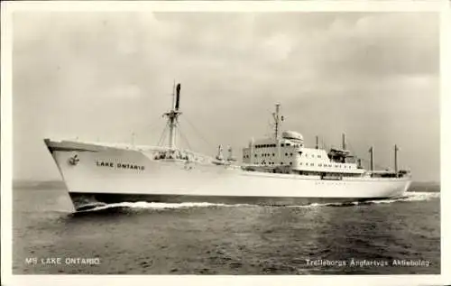 Ak Frachtschiff MS Lake Ontario, Trelleborgs Angfartygs AB