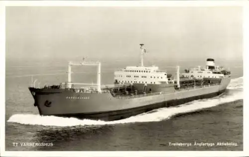 Ak Frachtschiff Varbergshus, Trelleborgs Angfartygs AB