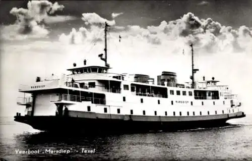 Ak Texel Nordholland, Fährschiff Marsdiep