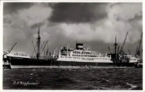 Ak Frachtschiff SS Klipfontein, Vereenigde Nederlandsche Scheepvaart Maatschappij