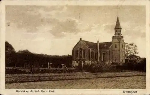 Ak Nunspeet Gelderland, Ned. Herv. Kerk