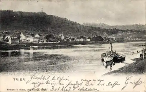 Ak Trier in Rheinland Pfalz, Partie auf der Mosel