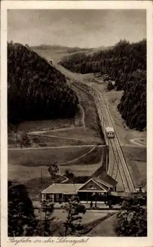 Ak Oberweißbach im Weißbachtal Thüringen, Bergbahn Obstfelderschmiede, Ausweichstrecke