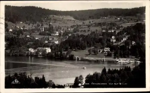 Ak Gérardmer Lothringen Vosges, Blick über den See