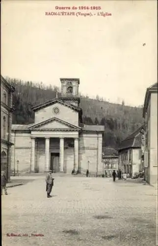 Ak Raon l’Étape Lorraine Vosges, Kirche