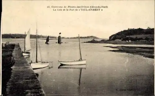 Ak Toul an Héry Plestin les Grèves Cotes d'Amor, La Baie et le Port