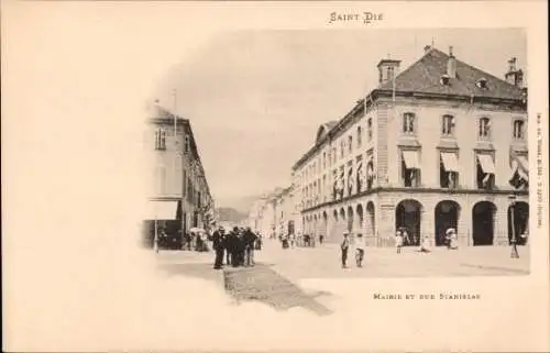 Ak Saint Dié des Vosges, Mairie et Rue Stanislas