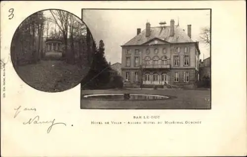 Ak Bar le Duc Meuse, Hotel de Ville, Ancien Hotel du Marechal-Oudinot