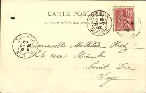 Ak Bar le Duc Meuse, Rue entre deux ponts