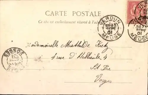 Ak Verdun Meuse, vue sur la Meuse