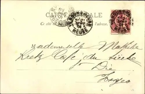 Ak Verdun Meuse, vue generale, Ville Basse