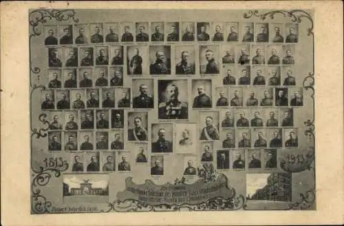 Ak Kassel in Hessen, Offizier-Verein des 1. Bataillons, 1813-1913
