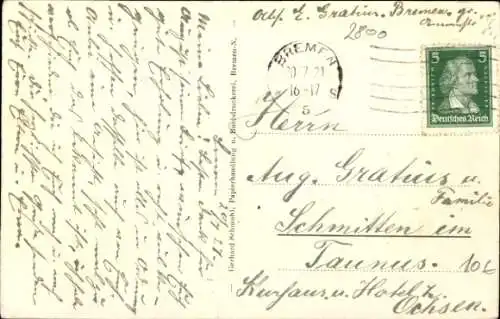 Ak Hansestadt Bremen, Neustadts-Contrescarpe