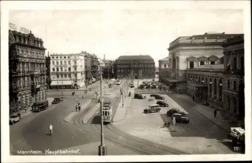 Ak Mannheim in Baden, Hauptbahnhof