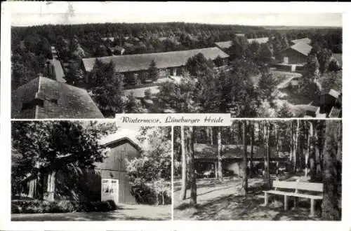 Ak Wintermoor Schneverdingen in der Lüneburger Heide, Krankenhaus