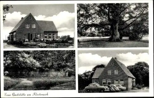 Ak Heidmühle Schortens in Friesland, Neue Gaststätte am Klosterpark