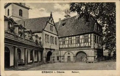 Ak Erbach Odenwald, Rathaus