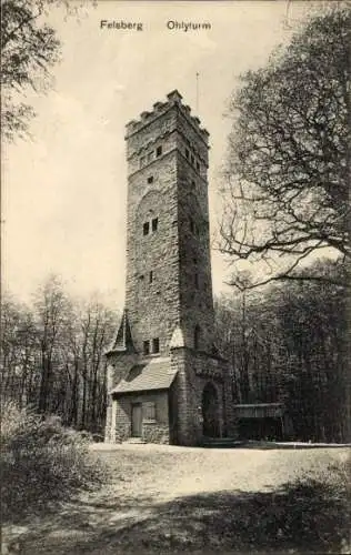 Ak Felsberg Lautertal im Odenwald, Ohly-Turm
