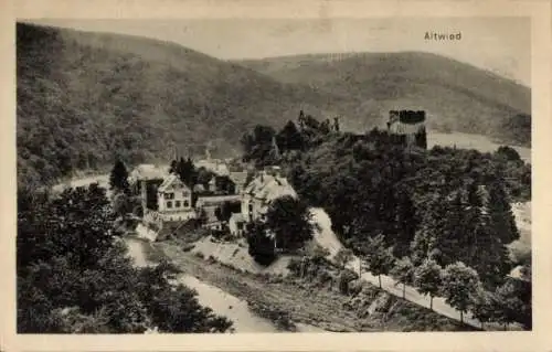 Ak Altwied Neuwied in Rheinland Pfalz, Teilansicht