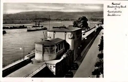 Ak Neuwied am Rhein, Hindenburg-Deich, Gaststätte Deichkrone