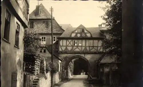 Ak Braubach am Rhein, Teilansicht, Torbogen