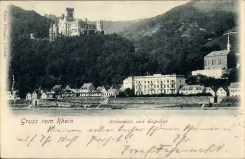 Ak Stolzenfels Koblenz am Rhein, Kapellen