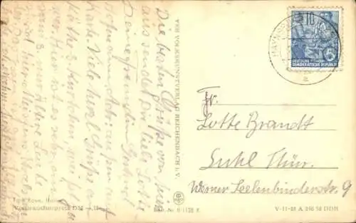 Ak Breitenbach Wetterzeube Burgenlandkreis, FDGB Erholungsheim Otto Diehr
