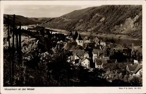 Ak Moselkern an der Mosel, Panorama