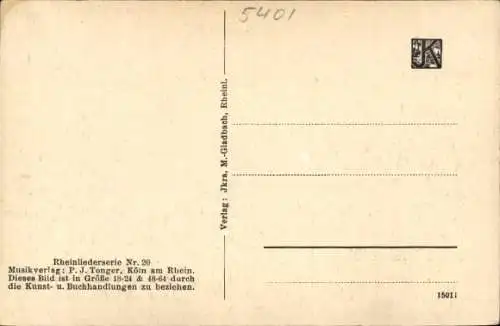 Ak Stolzenfels Koblenz am Rhein, Frau, Laute, Mann, Panorama, Rheinliederserie Nr. 20