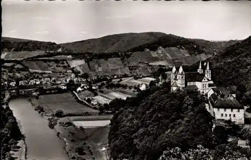 Ak Obernhof an der Lahn, Kloster Arnstein, Panorama