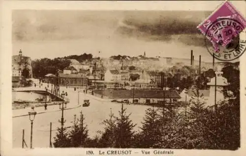 Ak Le Creusot Saône et Loire, Gesamtansicht