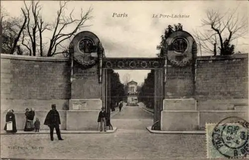 Ak Paris XX., Le Père Lachaise