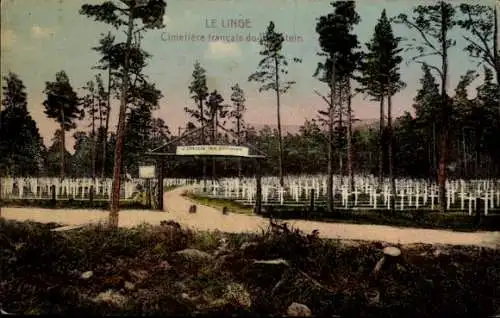 Ak Ligné Loire Atlantique, französischer Soldatenfriedhof