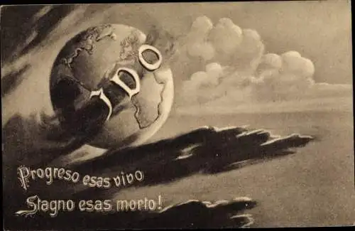 Ak Esperanto, Progreso esas vivo, stagno esas morto