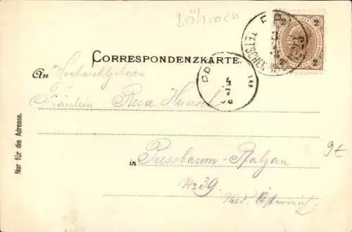 Ak Ústí nad Labem Aussig an der Elbe, Gesamtansicht