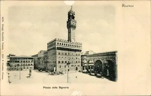 Ak Firenze Florenz Toscana, Piazza della Signoria